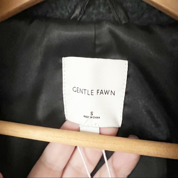 Gentle Fawn Vera Popcorn Short Teddy Coat Dark Teal Green S NWT - Picture 5 of 13